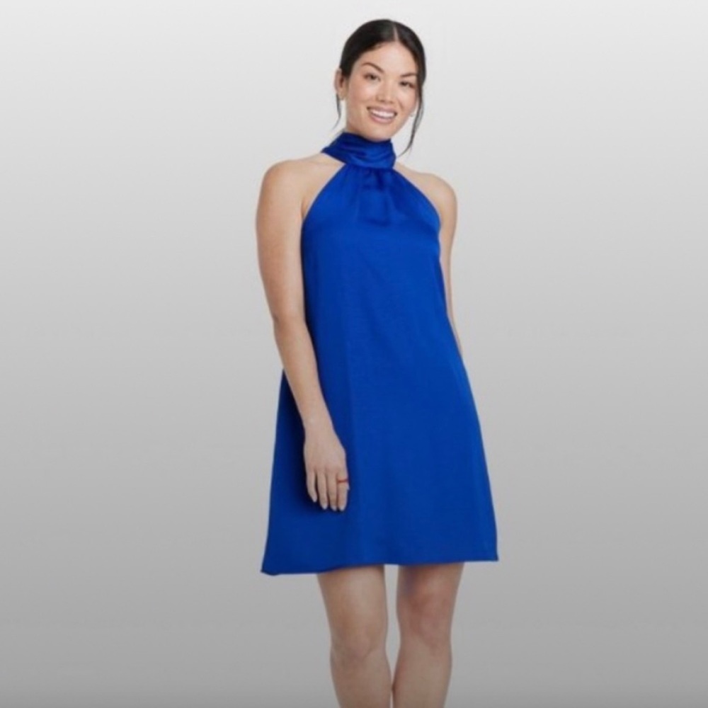 A New Day  Women's Halter Dress in Royal Blue  Size XS  -  NEW with tags